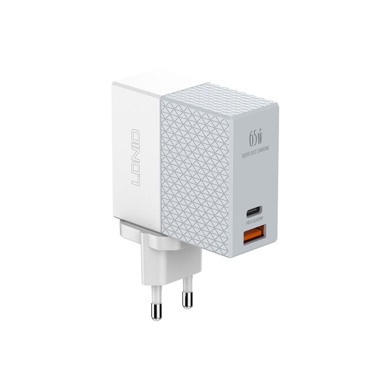 LDNIO - Cargador LDNIO 65W A2620C Carga Rapida De Pared  USB C