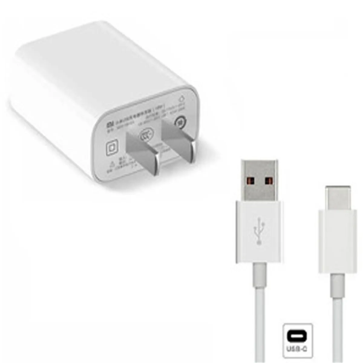 XIAOMI - Cargador Xiaomi 18W Qualcomm Quick Charger 2.0 Tipo C Blanco