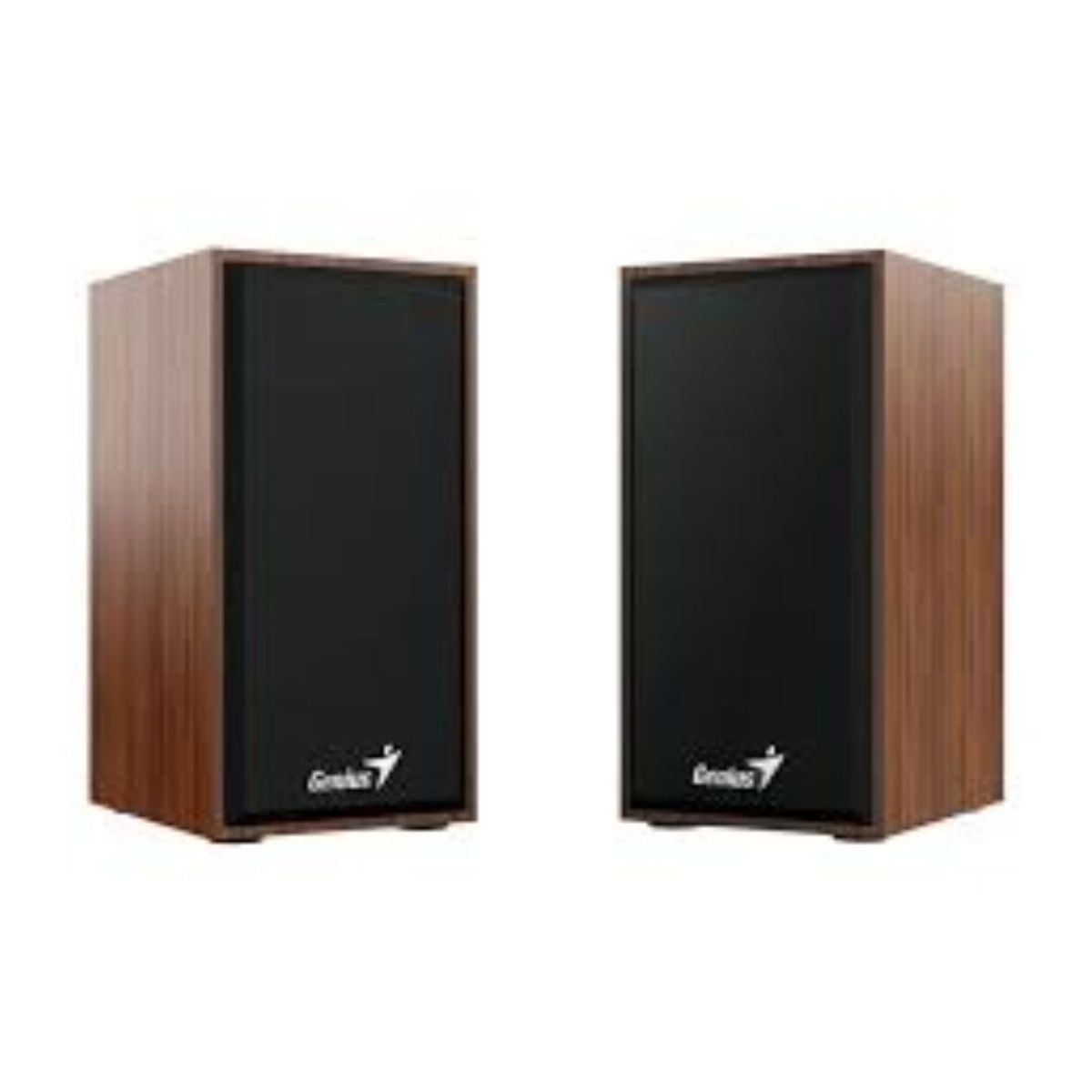 GENIUS - PARLANTE GENIUS STEREO SPEAKERS NEGRO  MARRON