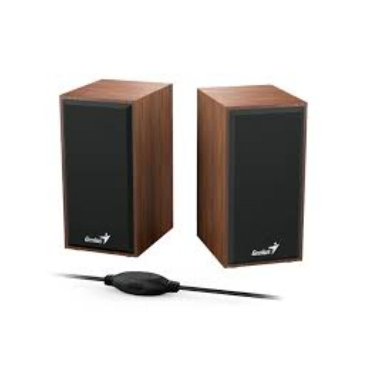 GENIUS - PARLANTE GENIUS STEREO SPEAKERS NEGRO  MARRON