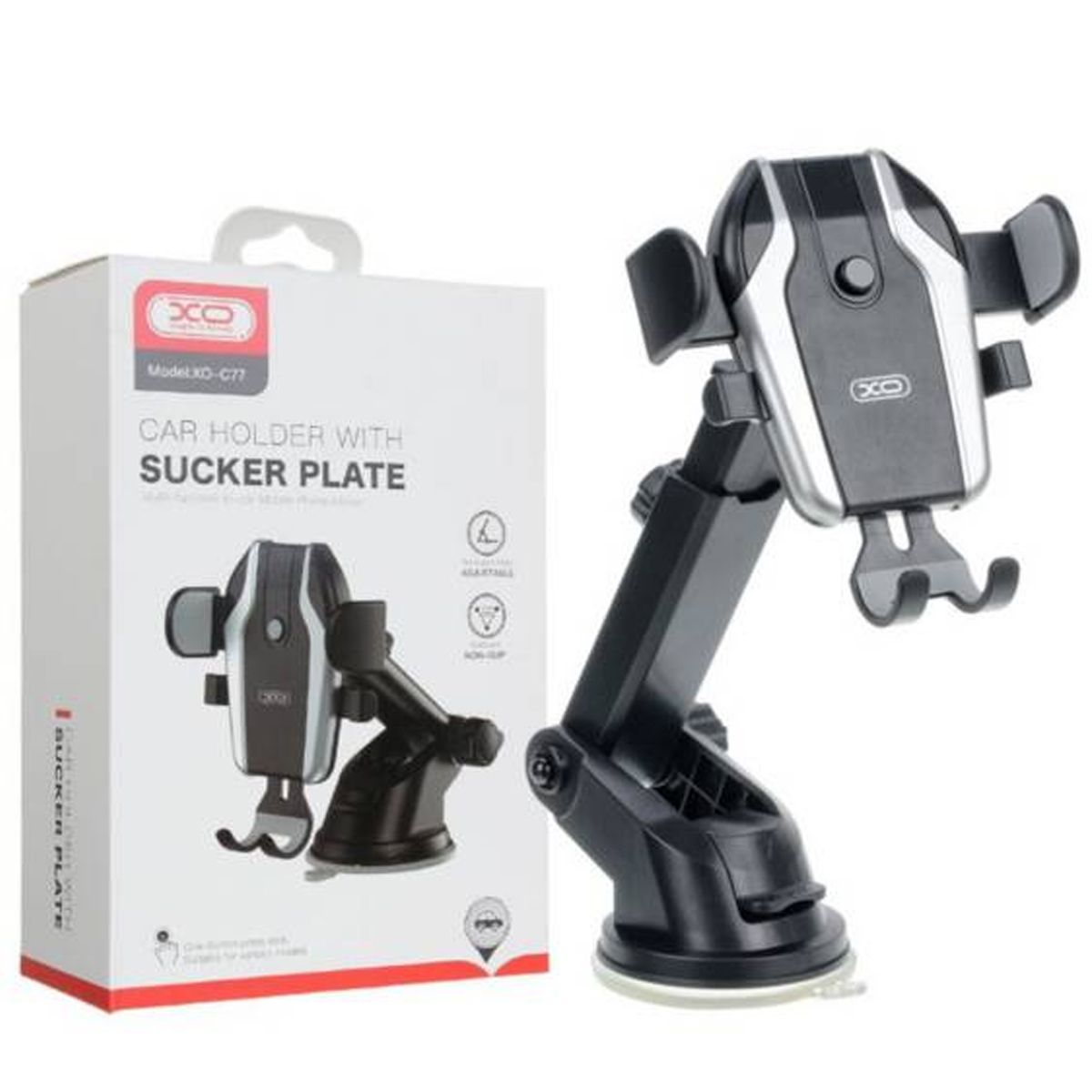 XO SIMPLE IS BEAUTY - Holder Soporte Para Auto para Celular XO C77 Ajustable  Negro