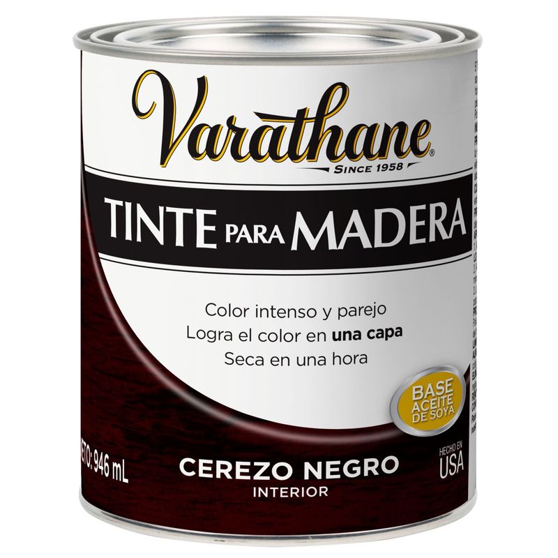 RUST OLEUM - Varathane Tinte Madera Cerezo Negro 0946L