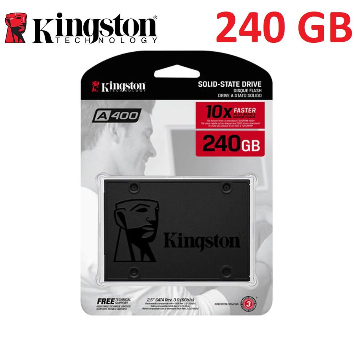 KINGSTON - SSD Disco Solido KINGSTON A400 240gb 2.5" Sata 3 240 GB
