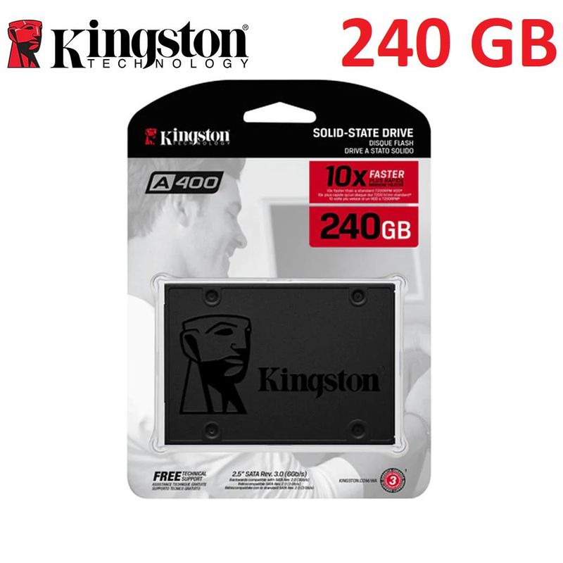 KINGSTON - SSD Disco Solido KINGSTON A400 240gb 2.5" Sata 3 240 GB