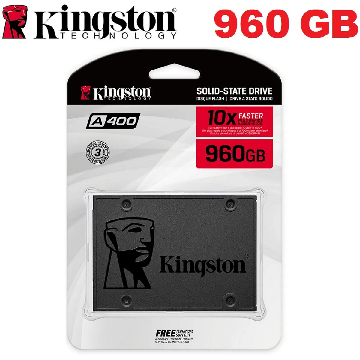 KINGSTON - Disco Sólido SSD 960Gb Kingston A400 960 Gb
