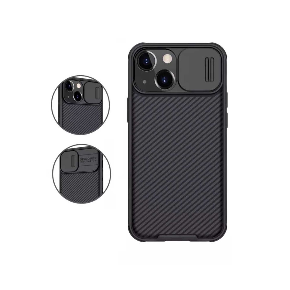 NILLKIN - Case Nillkin iPhone 14 Plus Camshield Funda Híbrida Negro