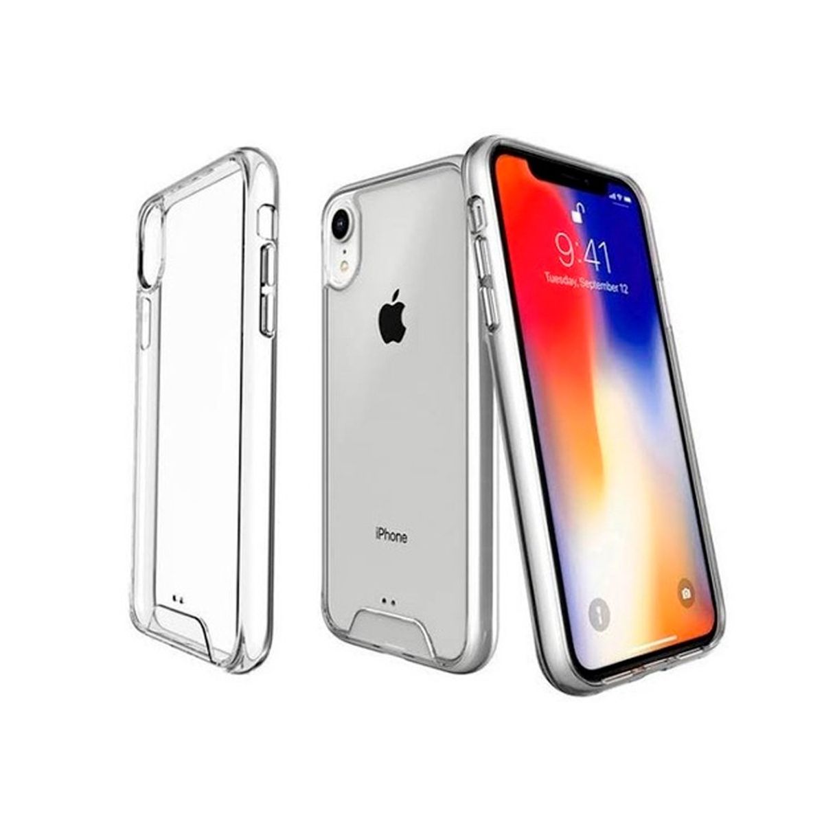 SPACE - Case Space AntiCaida para iPhone XS Max Transparente