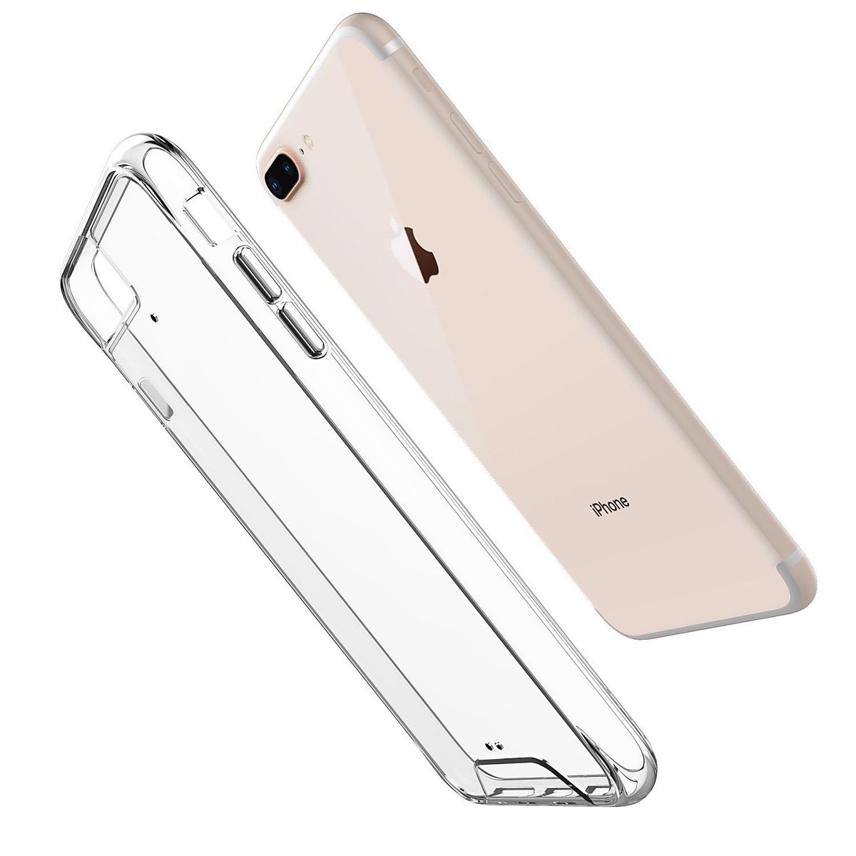 SPACE - Case Space AntiCaida para iPhone 7 / 8 Plus Transparente