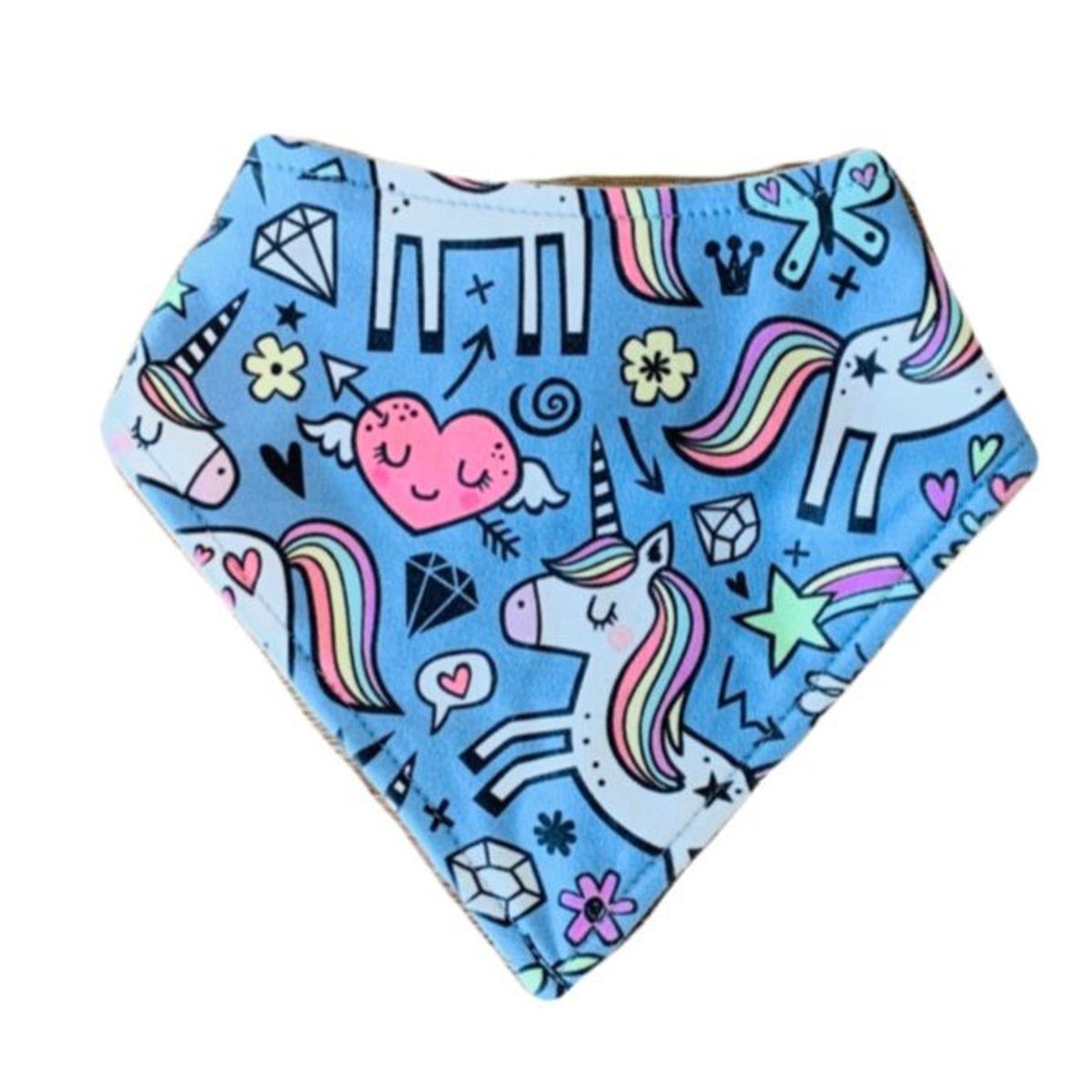 CHILLAX - Babero Bandana chillax Hearts Unicorn para bebé