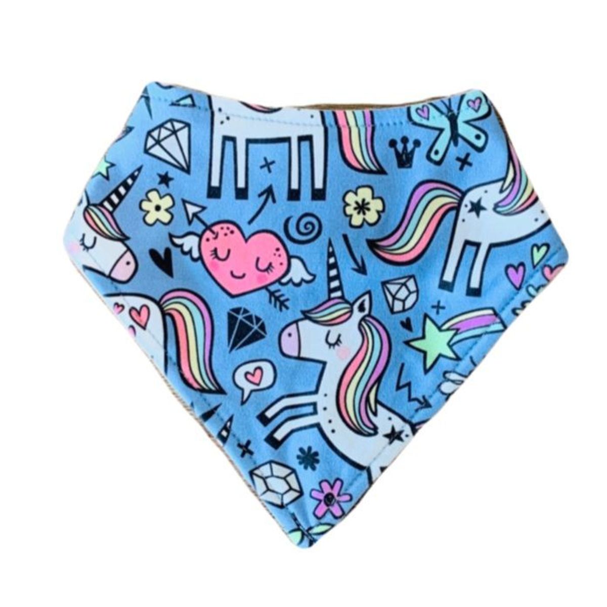 CHILLAX - Babero Bandana chillax Hearts Unicorn para bebé