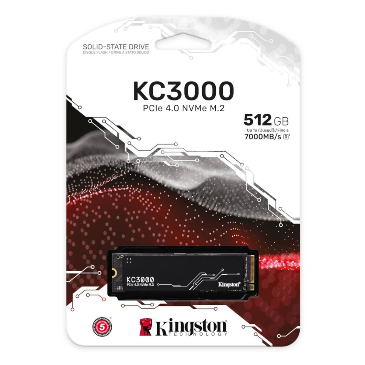 KINGSTON - SSD Kingston KC3000 512GB NVMe PCIe 4.0  M.2 2280