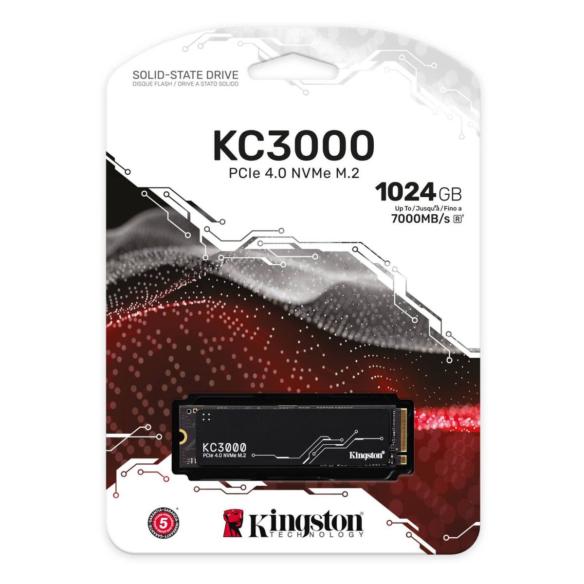 KINGSTON - SSD Kingston KC3000 1024GB NVMe PCIe 4.0  M.2 2280