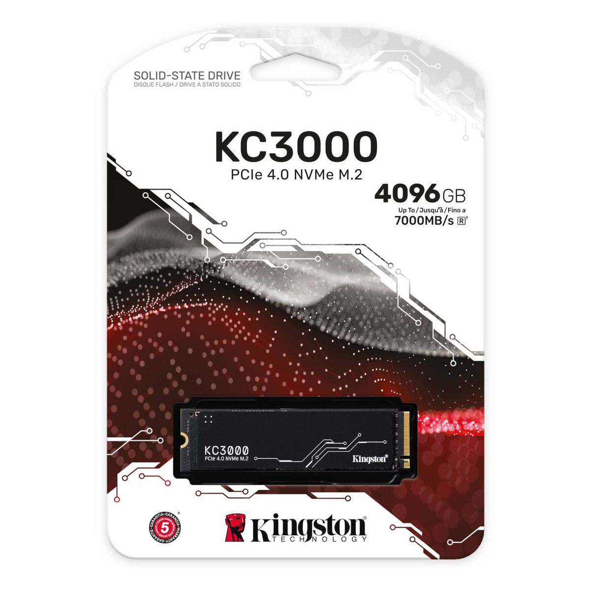 KINGSTON - SSD Kingston KC3000 4096GB NVMe PCIe 4.0 M.2 2280