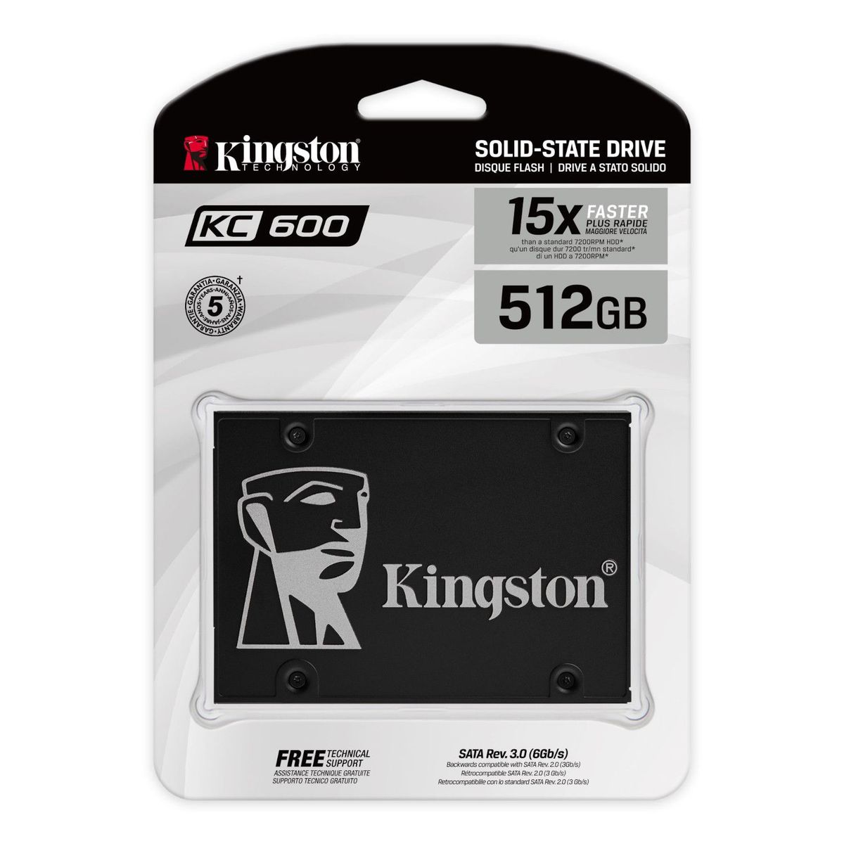KINGSTON - SSD Kingston KC600 512GB 2.5 SATA
