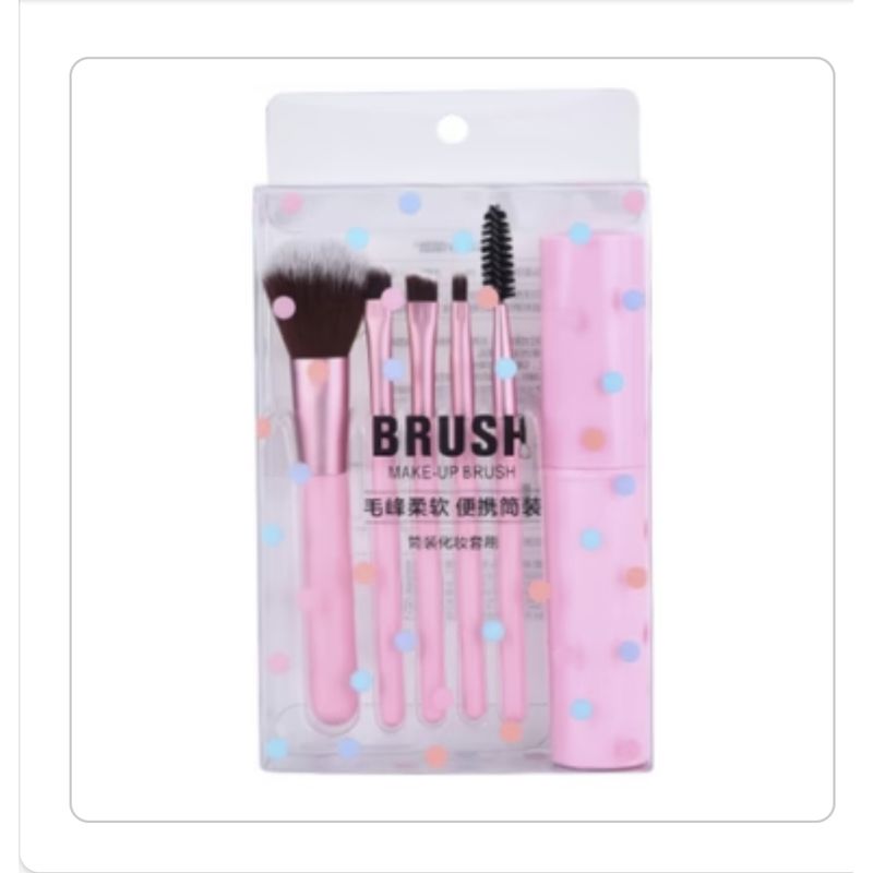AURELA - Set de 5 brochas para maquillaje con estuche viajero_123