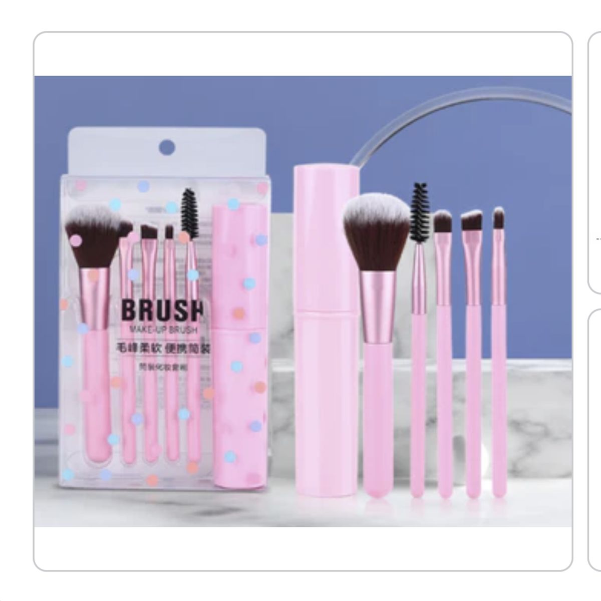 AURELA - Set de 5 brochas para maquillaje con estuche viajero_123