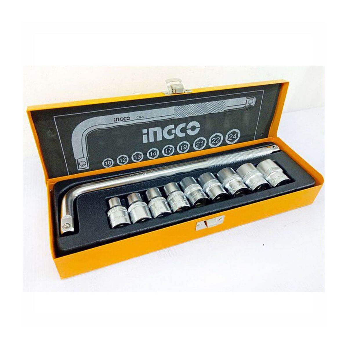 INGCO TOOLS - SET DE DADOS ENCASTRE 1/2'' 10 PZS SOCKET SET INGCO - HKTS12101