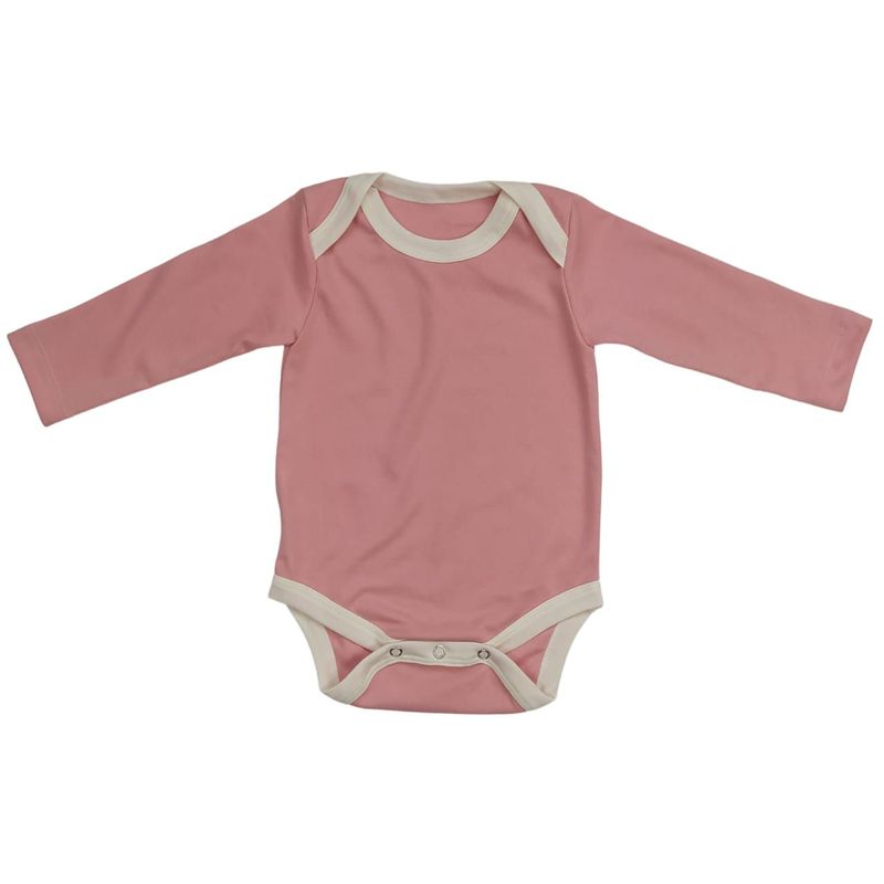 INCAHUGS - Body manga larga para bebes bicolor en algodon