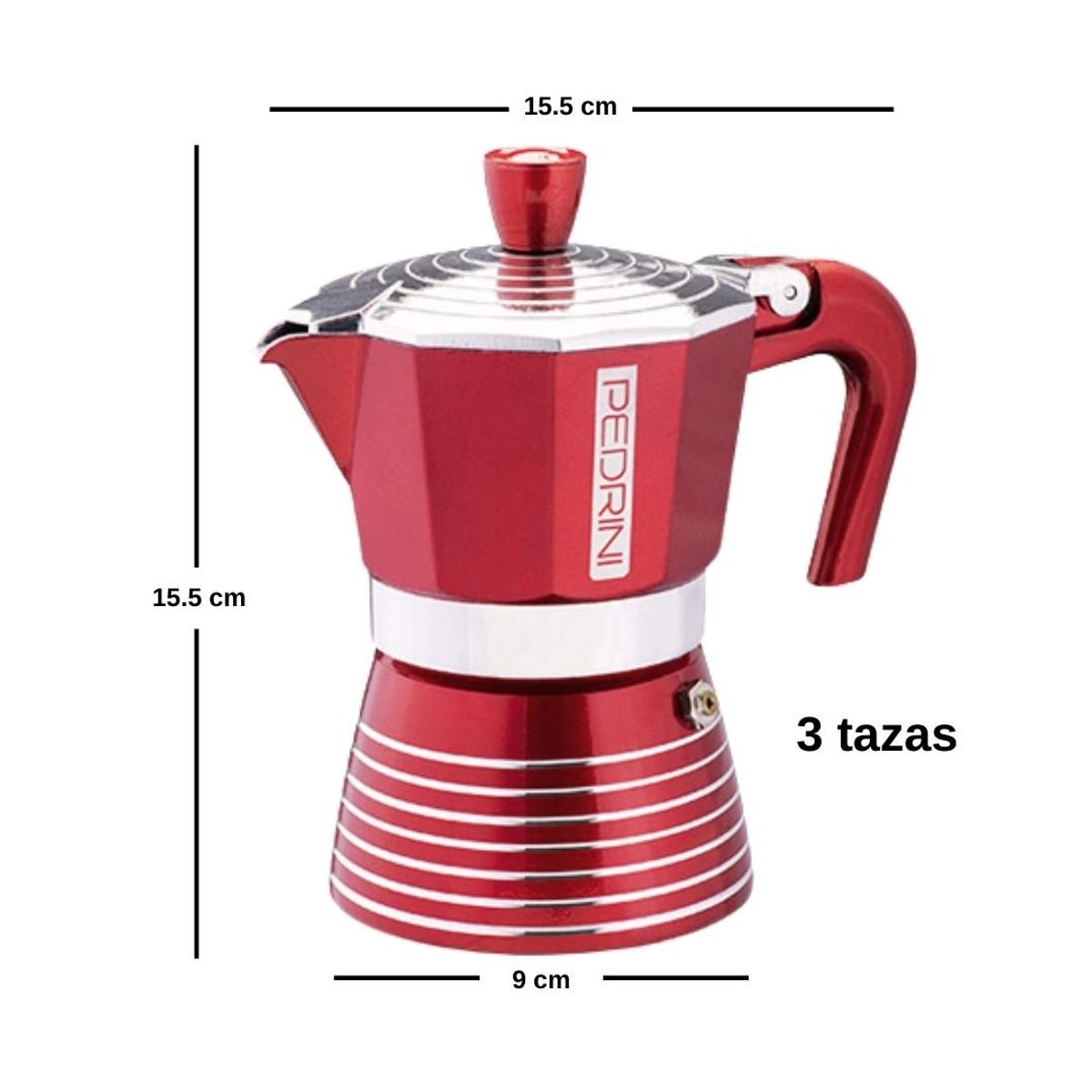 PEDRINI - Cafetera italiana INFINITY PASSION 3tz PEDRINI