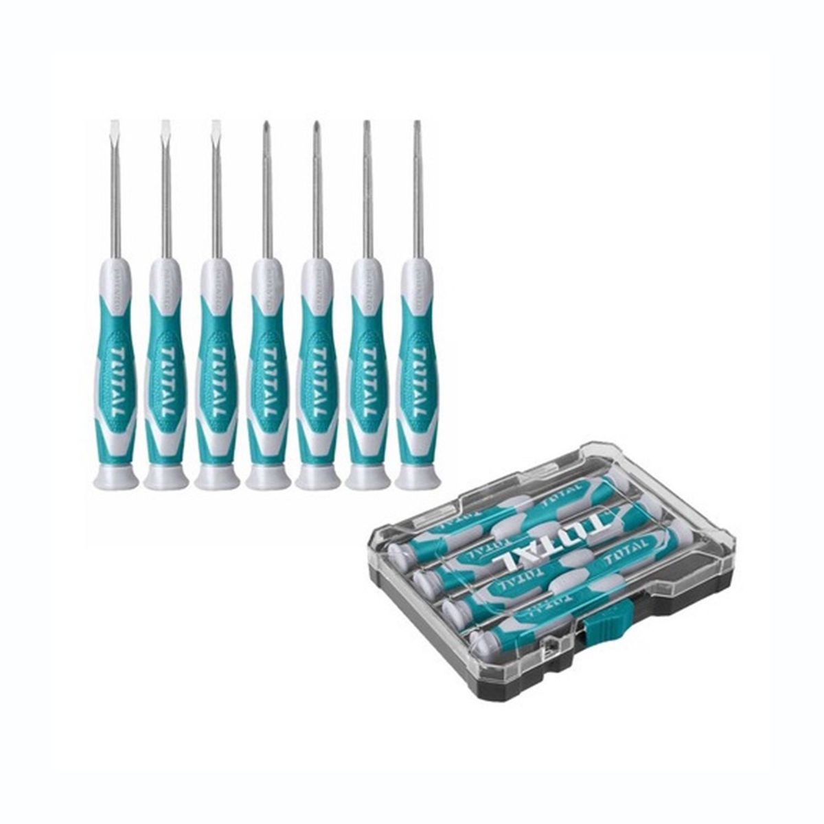 TOTAL TOOLS - JUEGO DE DESTORNILLADORES 7 PZS PROFESIONAL TOTAL - THT250726