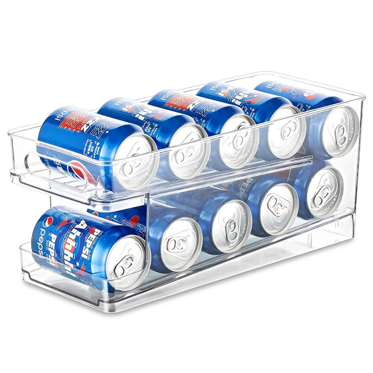 MINARI - Organizador de Latas Transparente para Despensa Nevera 458L