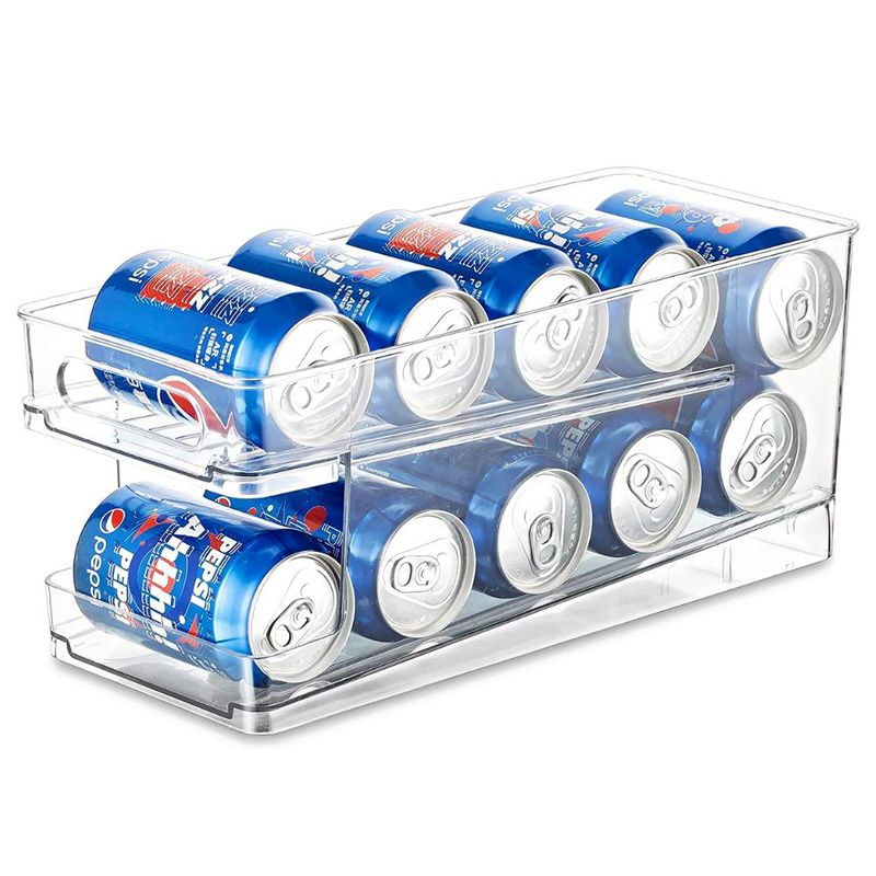 MINARI - Organizador de Latas Transparente para Despensa Nevera 458L