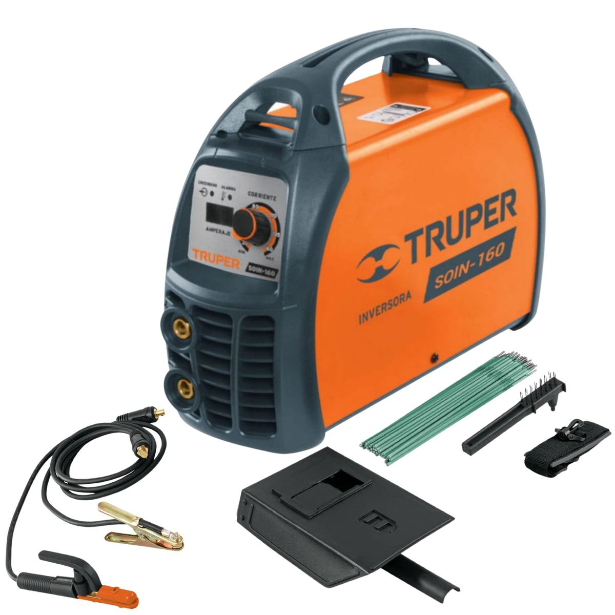 TRUPER - Soldadora inversora portátil 160A 220V Industrial Profesional Truper