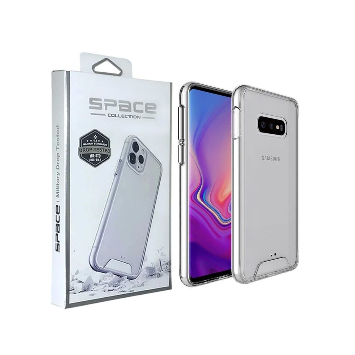SPACE - Case Space AntiCaida para Samsung S10 Plus Transparente
