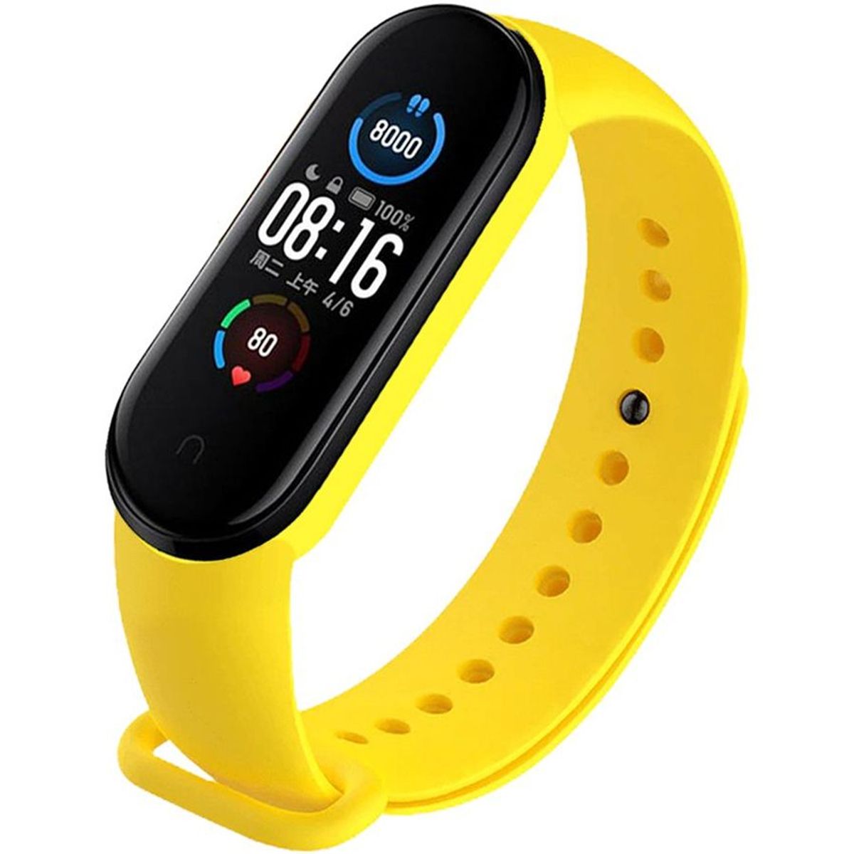 GENERICO - Correa Silicona Xiaomi Mi Band 3/ Mi Band 4 - Amarillo