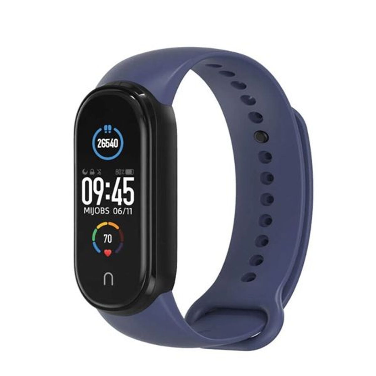 GENERICO - Correa Silicona Xiaomi Mi Band 3/ Mi Band 4 Azul Marino