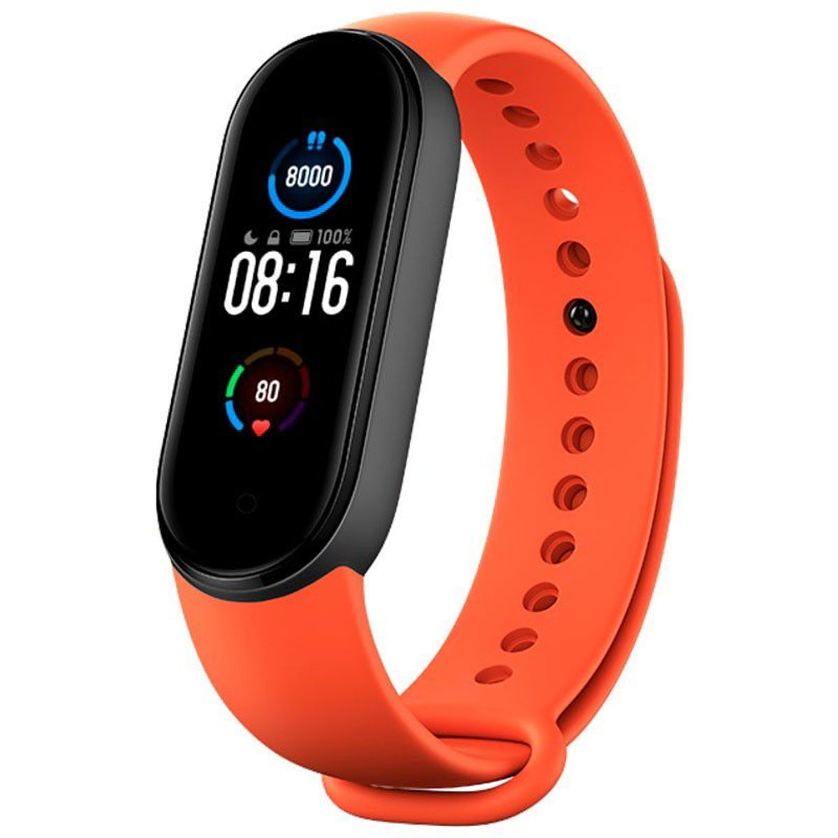 GENERICO - Correa de Silicona para Xiaomi Mi Band 5 Naranja