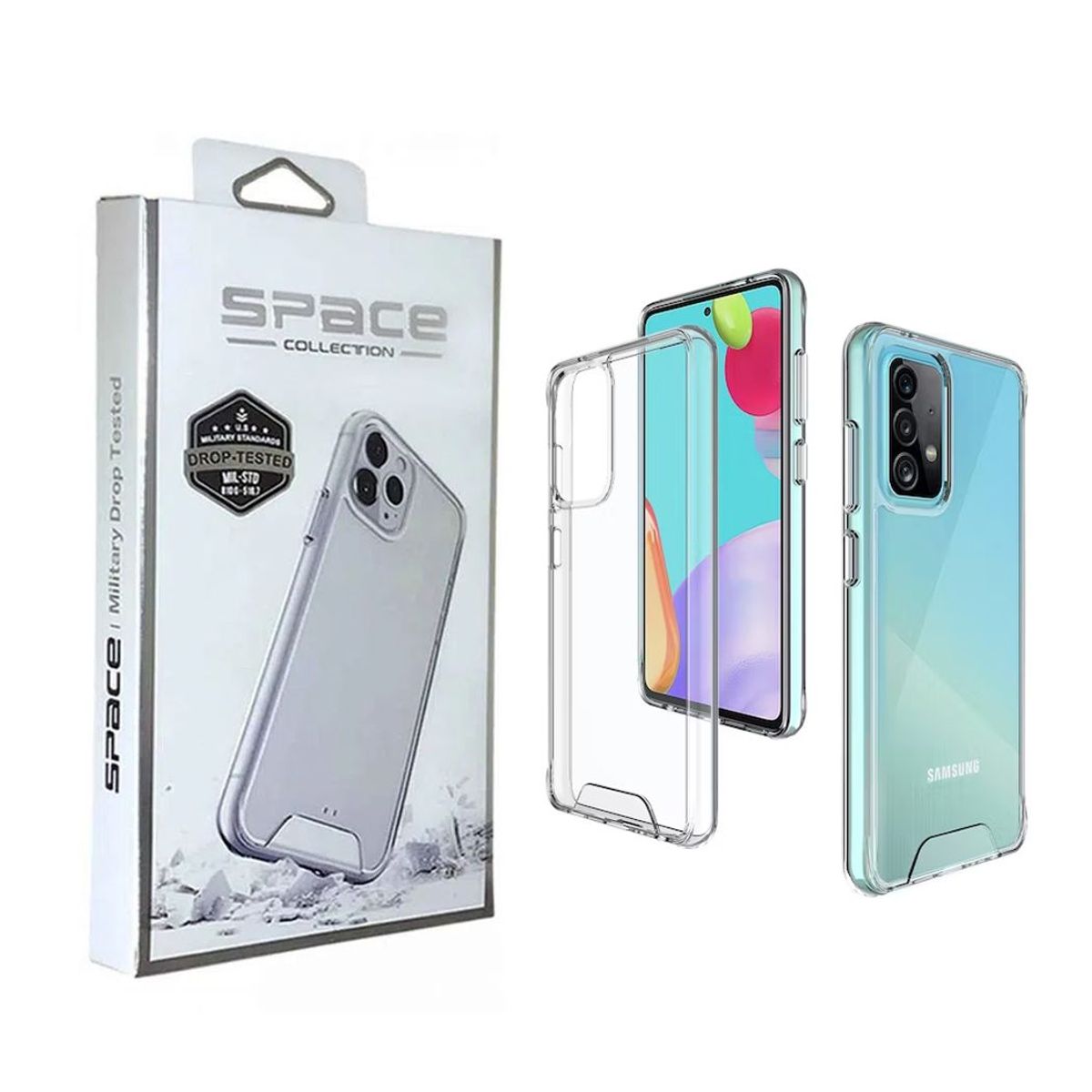 SPACE - Case Space AntiCaida para Samsung A52 Transparente