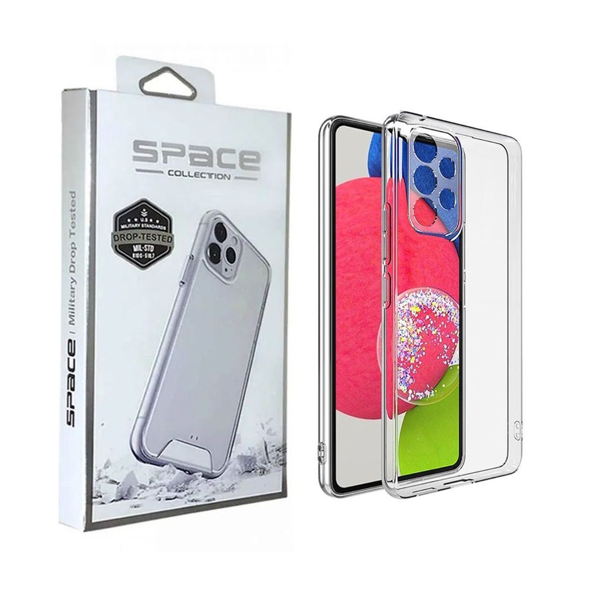 SPACE - Case Space AntiCaida para Samsung A53 Transparente