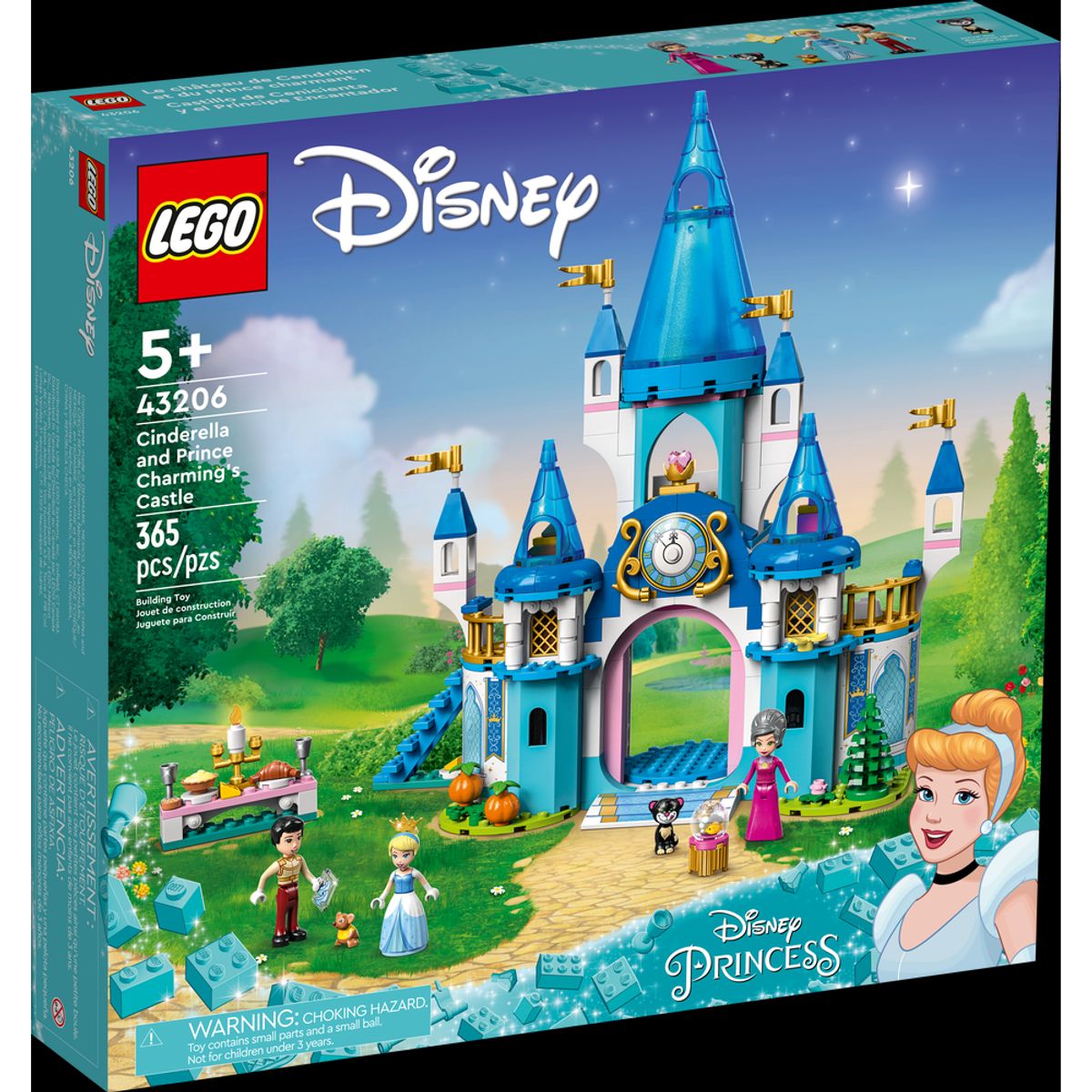 LEGO - LEGO 43206 Castillo De Cenicienta y El Principe Encantador