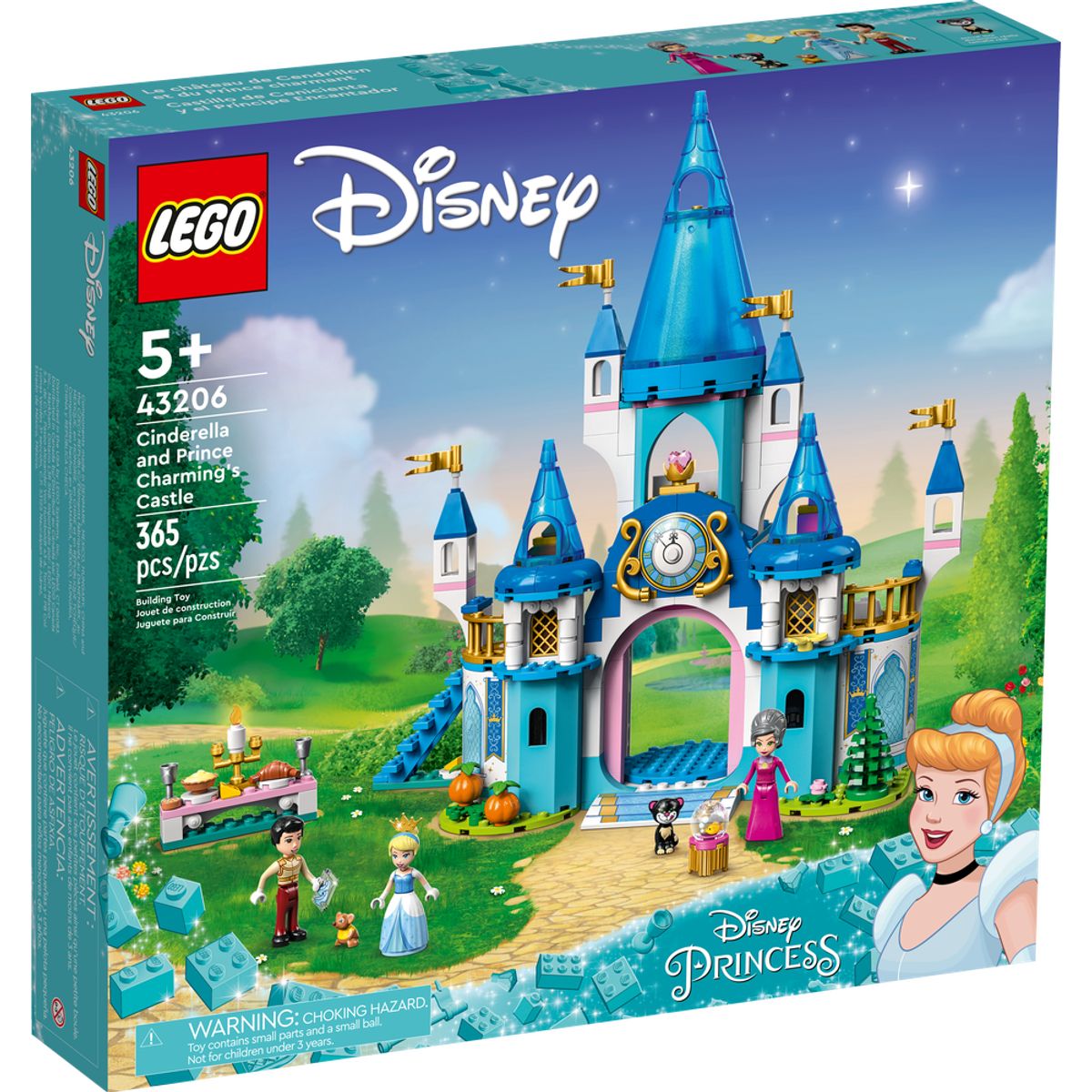 LEGO - LEGO 43206 Castillo De Cenicienta y El Principe Encantador