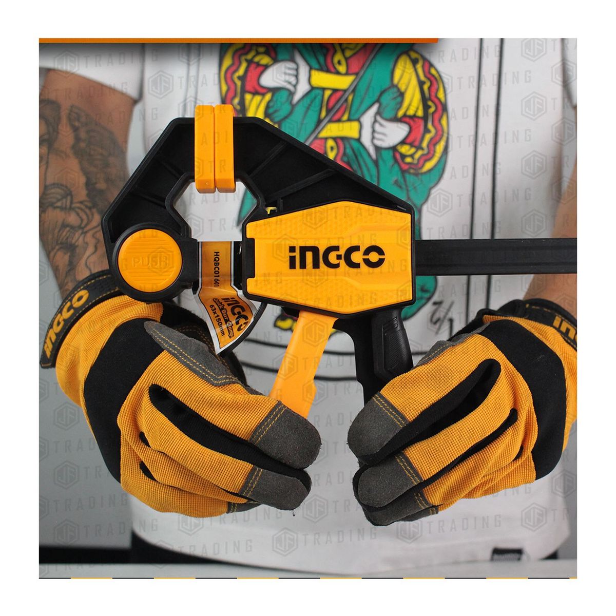 INGCO TOOLS - PRENSA RÁPIDA 6 AUTOAJUSTABLE 60KG INDUSTRIAL INGCO - HQBC01601