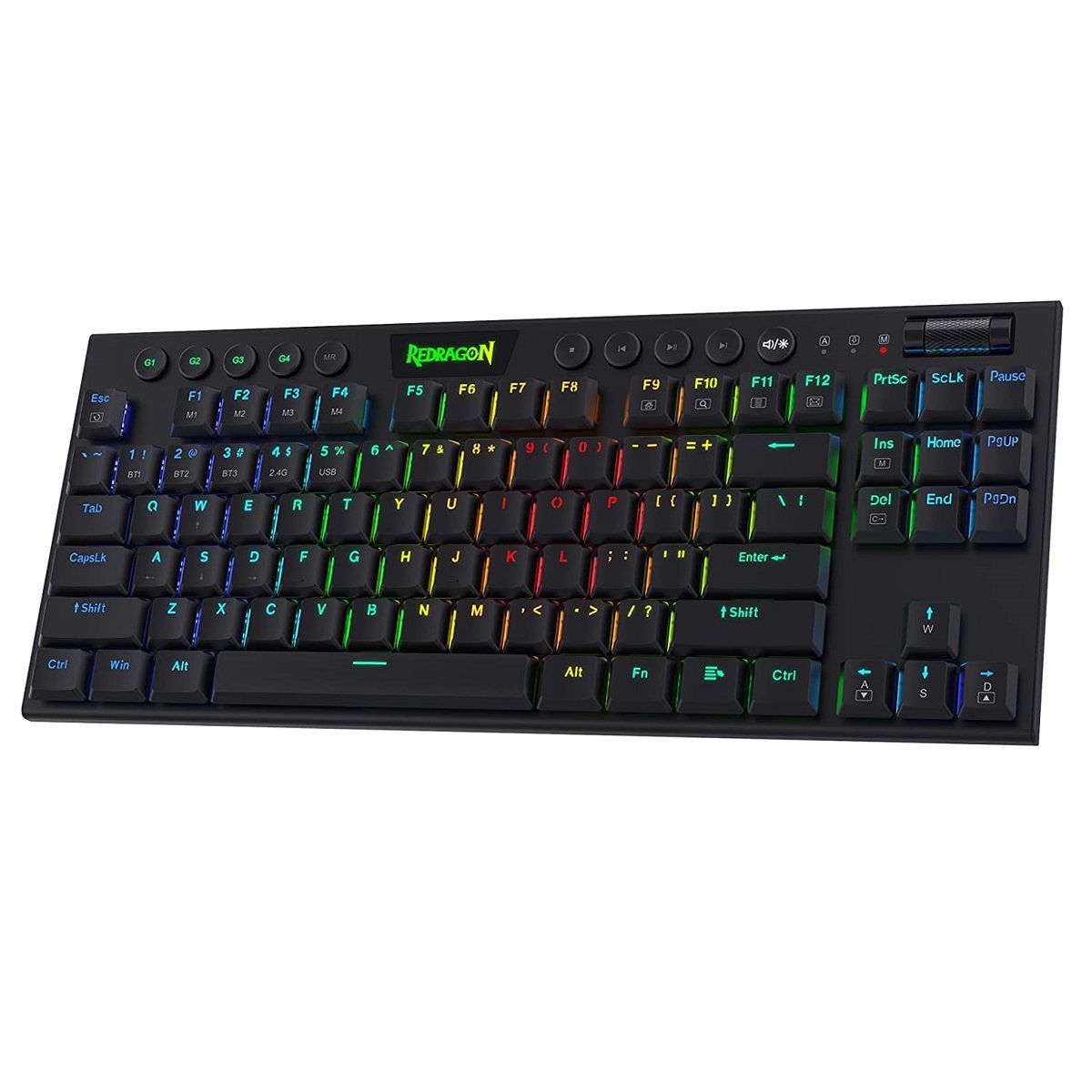REDRAGON - Redragon - Teclado Horus K622 TKL RGB Wired USB Switch Red Black