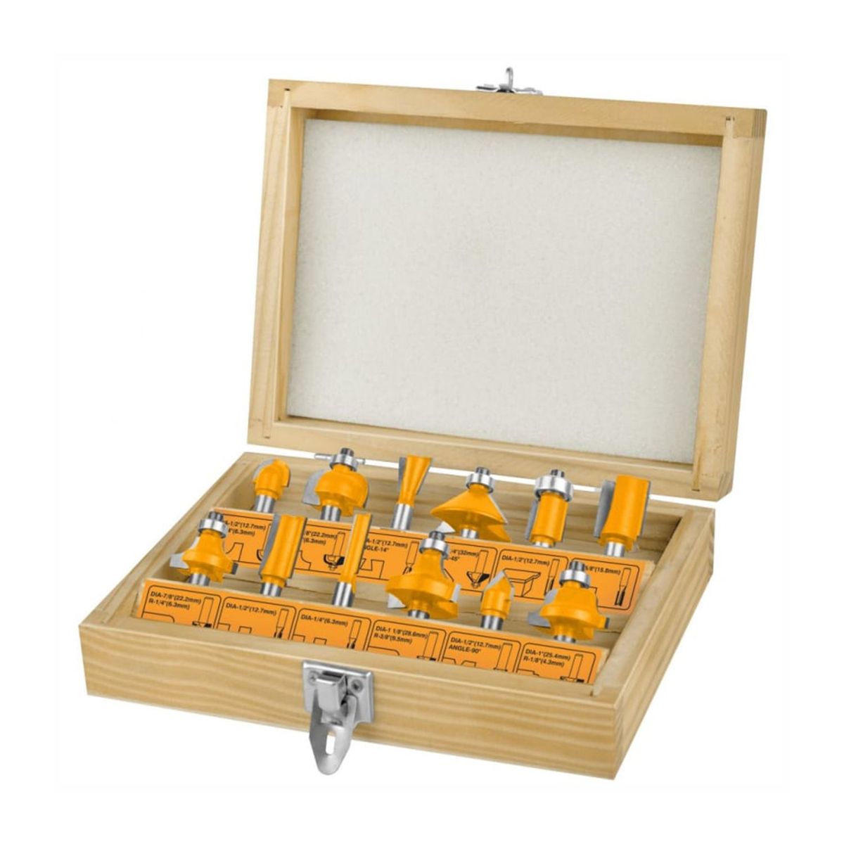 INGCO TOOLS - KIT 12 FRESAS 6MM INGCO AKRT1201