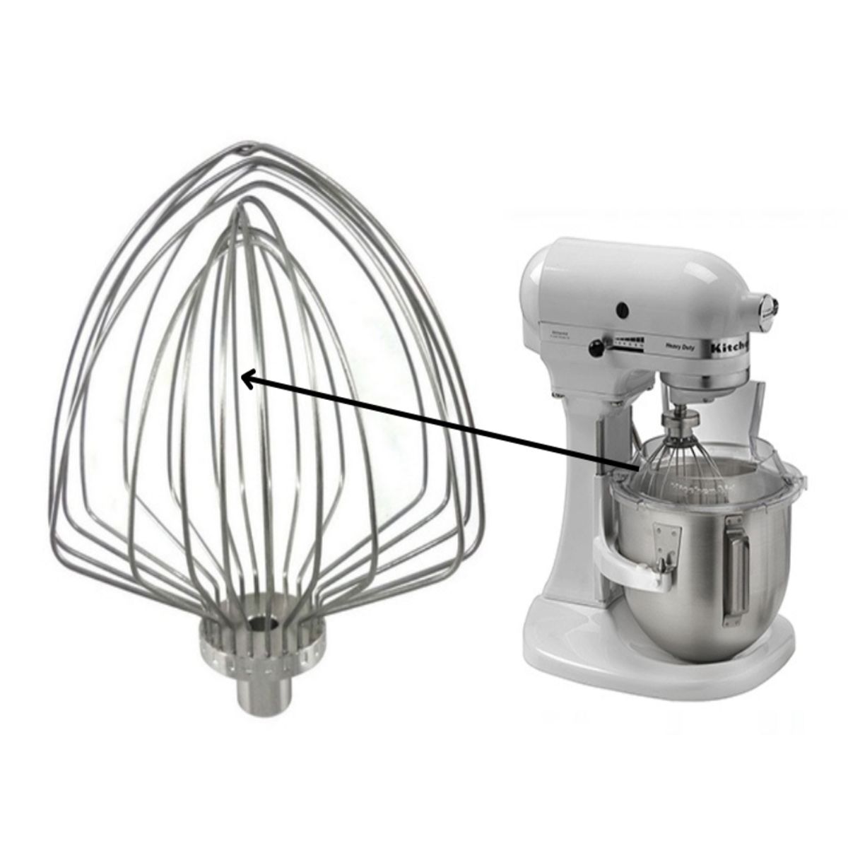 KITCHENAID - Paleta Globo Profesional para Batidora 5KSM7990XE KitchenAid W10600940