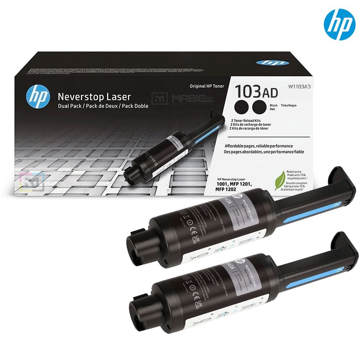 HP - TONER HP 103AD CÓDIGO W1103AD NEGRO 5000 Pág