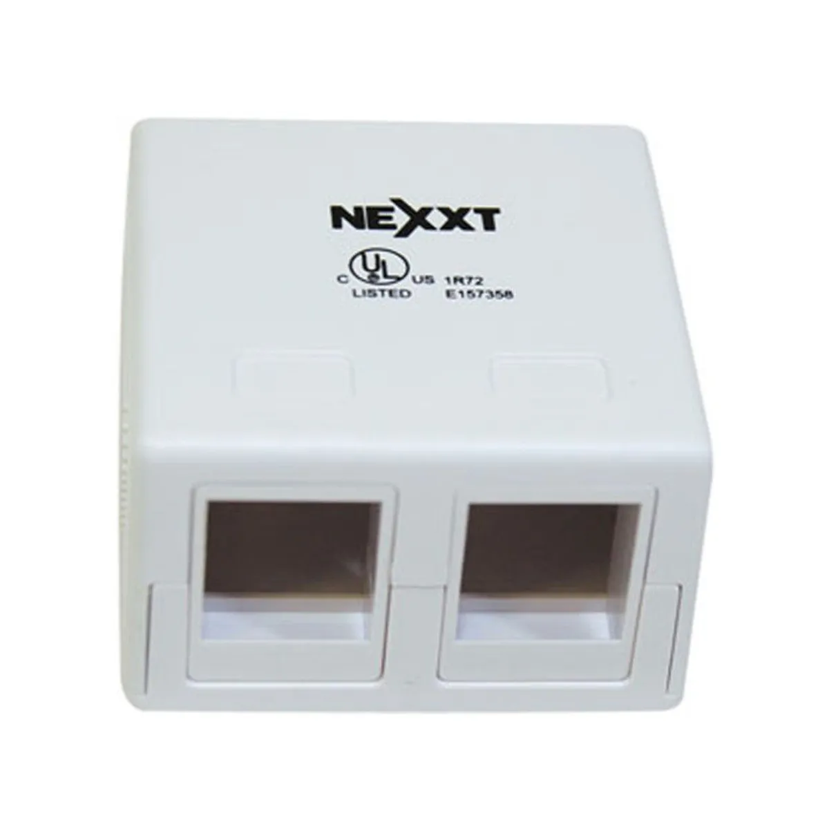 NEXXT SOLUTIONS - Nexxt Caja de Montaje Pared de 2 RJ-45 Cat5e/Cat6 Blanco - AE180NXT10