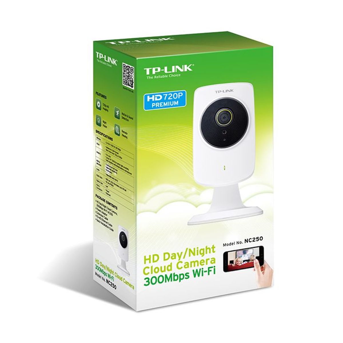 TP LINK - TP-Link HD Pan/Tilt Wi-Fi Cámara - NC450