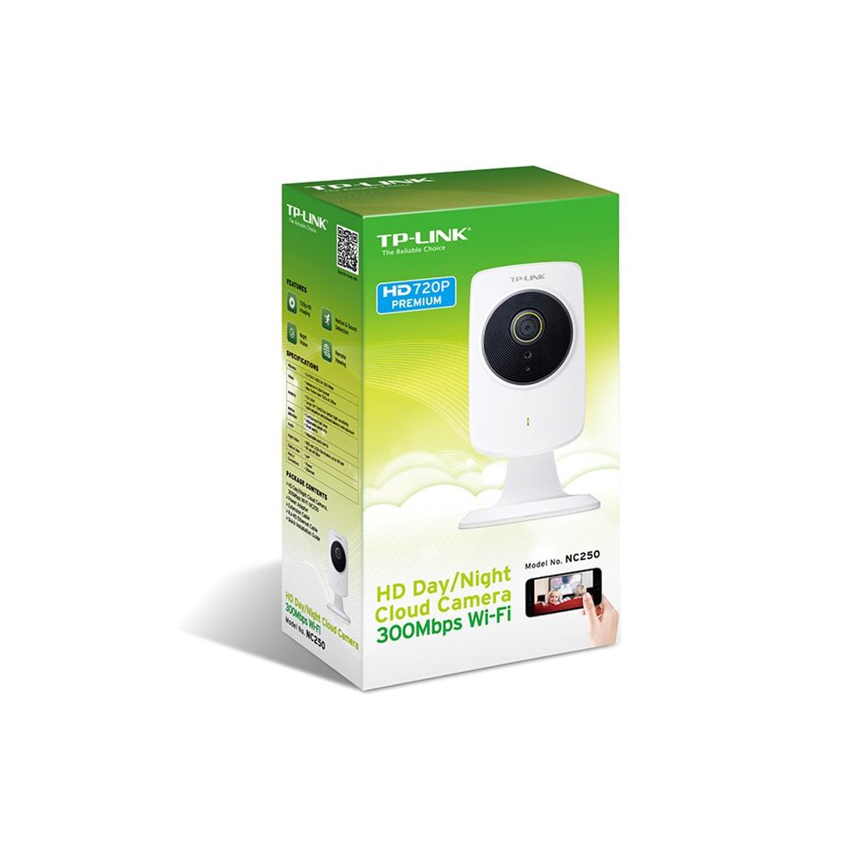 TP LINK - TP-Link HD Pan/Tilt Wi-Fi Cámara - NC450