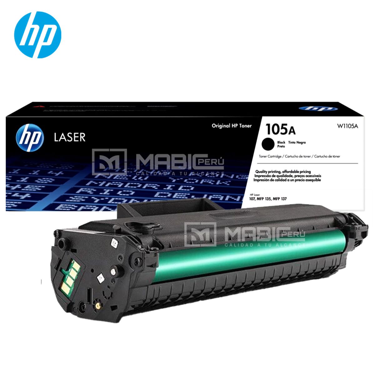 HP - TONER HP 105A NEGRO W1105A LJ 107w 135w 137fnw ORIGINAL