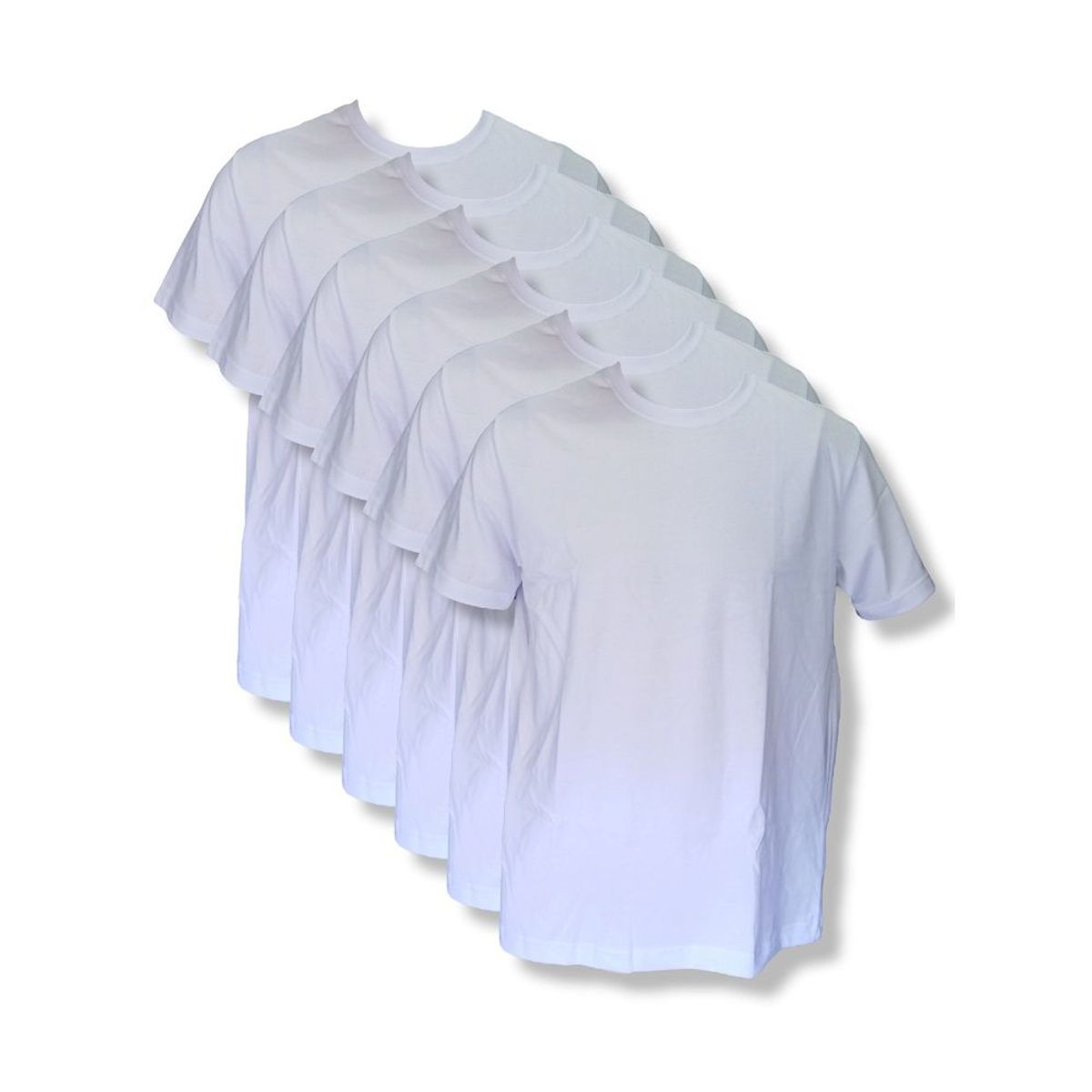 GENERICO - Polo de Algodon Color Blanco Pack - 6 Unidades.