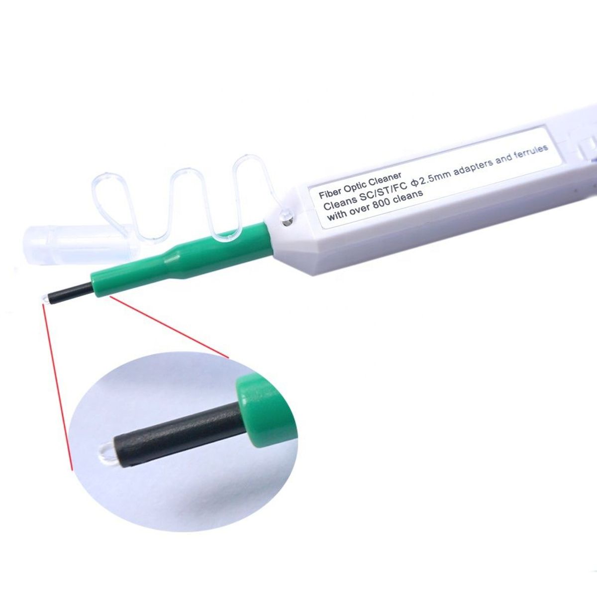 GENERICO - Limpiador de Fibra Óptica One-Click Cleaner para Conector SC FC ST