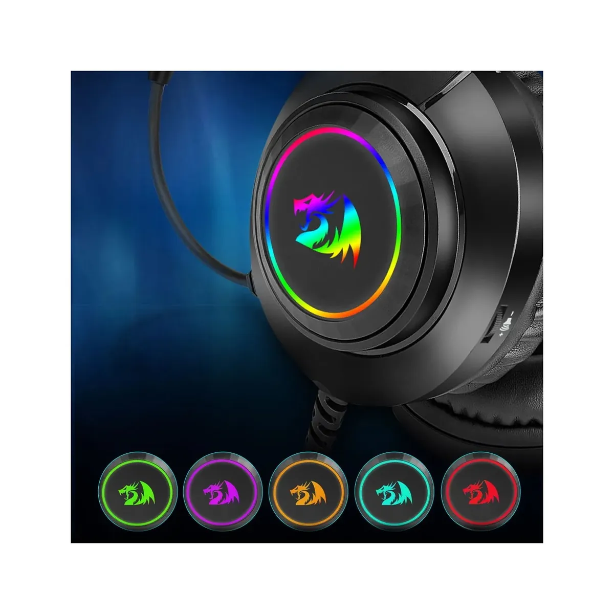 REDRAGON - Redragon - Audífono Hylas H260 RGB Multiplataforma - Negro