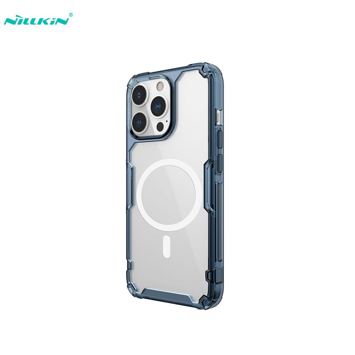 NILLKIN - Case Nillkin Nature Pro TPU Magnético Magsafe iPhone 13 Pro - Azul