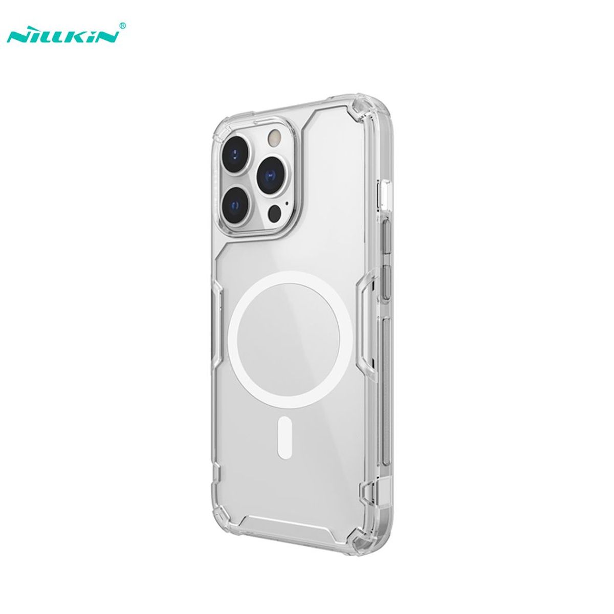 NILLKIN - Case Nillkin Nature Pro TPU Magnético Magsafe iPhone 13 Pro Max Clear