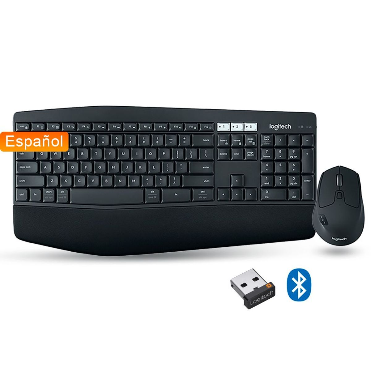 LOGITECH - Kit Teclado  Mouse Logitech MK850 Inalambrico y Bluetooth - Negro
